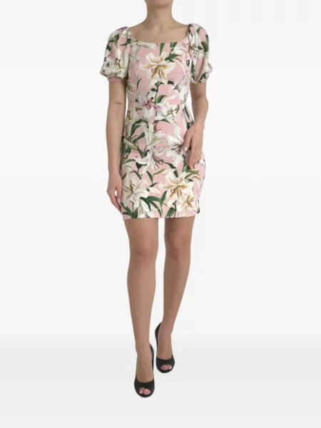 Rochie mini Dolce & Gabbana cu imagine roz
