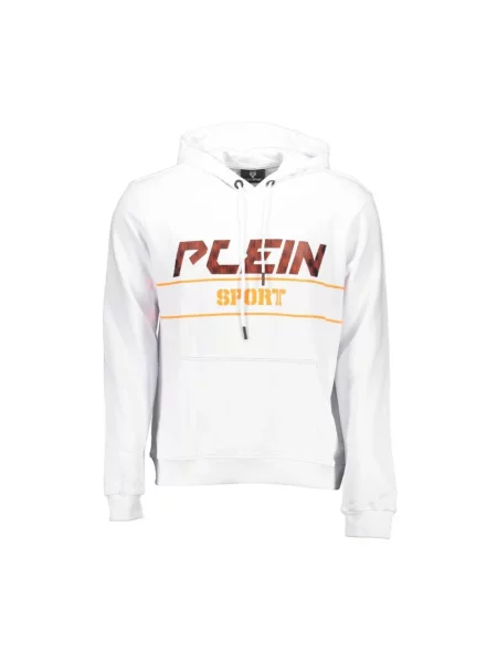 Dzianinowa bluza sportowa Plein Sport biała