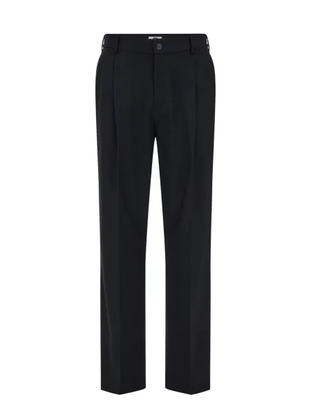 WE Fashion Chino hlače temno modra