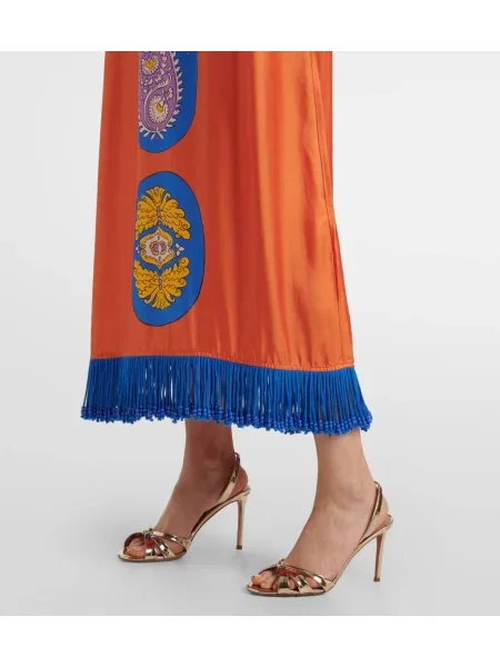 Rochie midi Alemais de mătase până la genunchi de costum