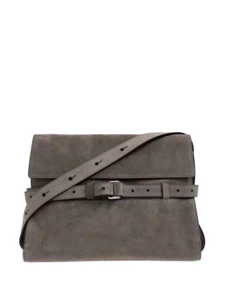 Cravată Moschino din piele cu legături gri