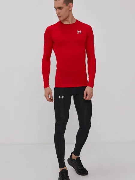 Under Armour Majica z dolgimi rokavi za vadbo rdeča
