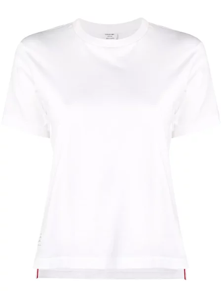 Tricou Thom Browne cu crăpătură alb