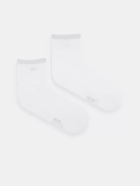 Чорапи Calvin Klein 2 чифта бяло