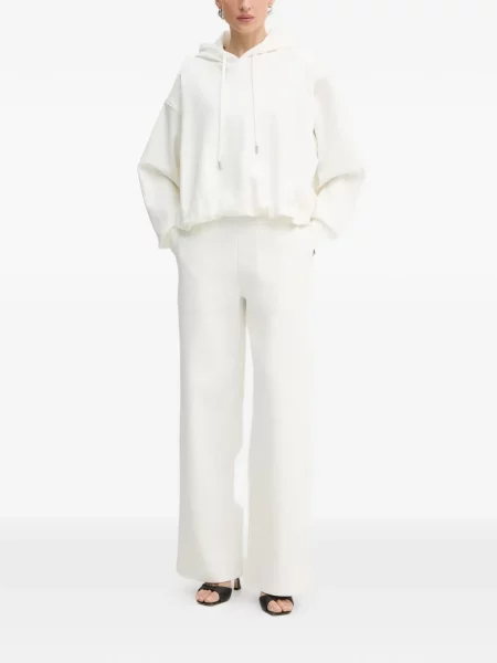 Pantaloni Trussardi alergare cu cordon alb
