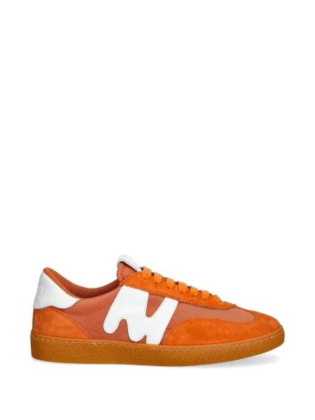Sneakerși Msgm din piele de căprioară portocaliu