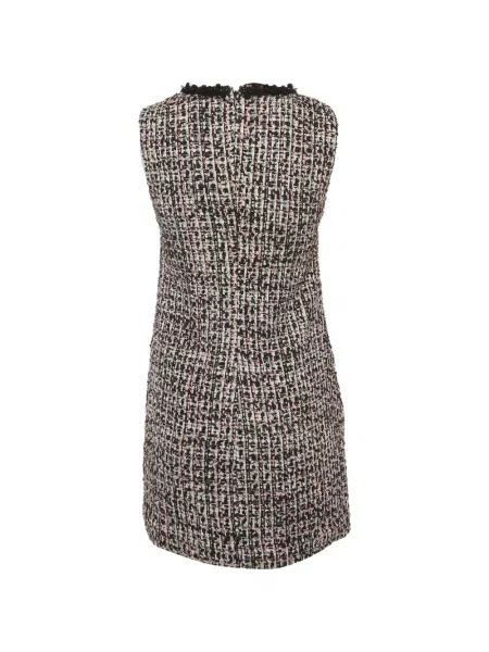Bouclé rochie mini Self-portrait negru