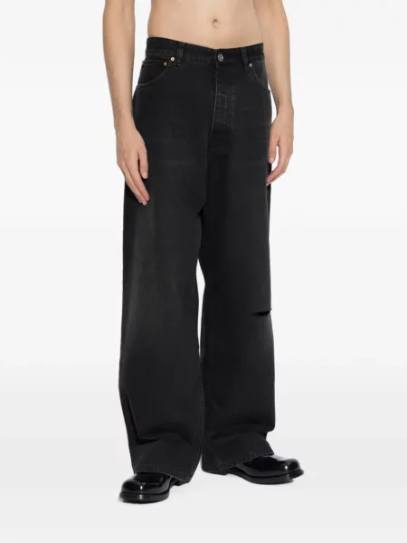 Blugi drepți Vetements negru
