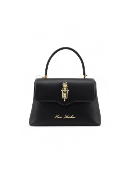 Torebka Love Moschino skórzana czarna