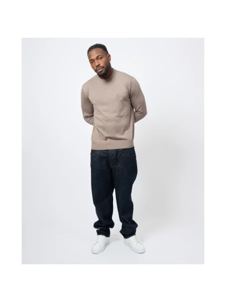 Sweter Armani Exchange brązowy
