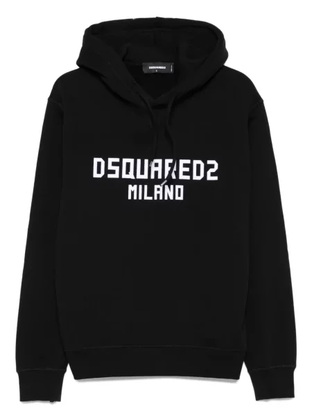 Haftowana bluza z kapturem Dsquared2 czarna