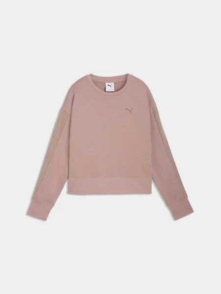 Світшот PUMA Her Relaxed Crew комбінований верх бежевий
