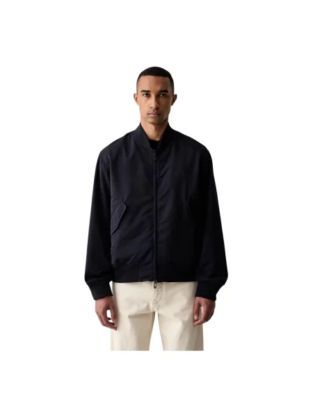 Armani Exchange kurtka dwustronna niebieski