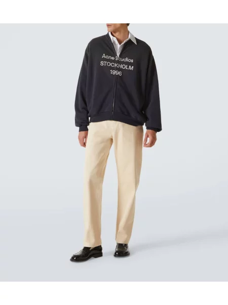 Mikina na zips Acne Studios čierna