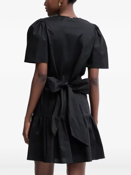 Rochie midi Twinset cu decolteu în V negru
