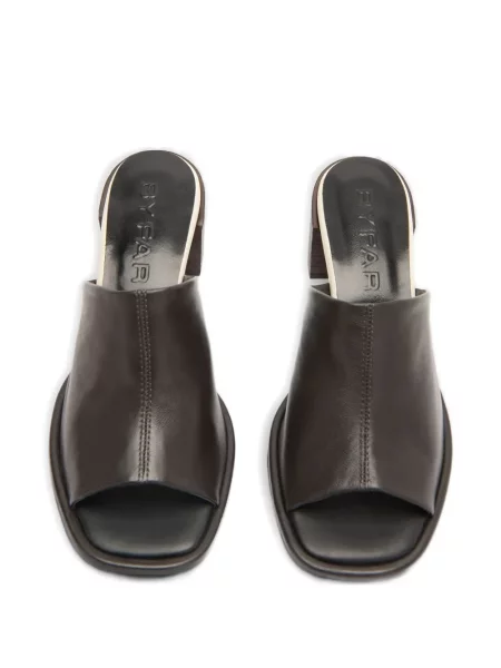 Papuci tip mules By Far maro