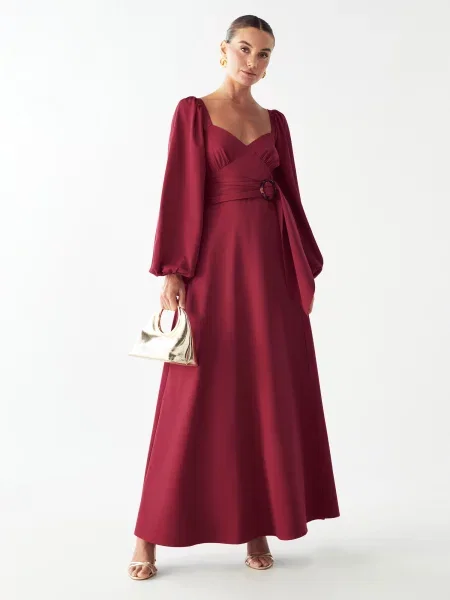 Willa Rochie Knoll bordeaux roșu