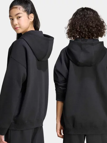 Adidas Originals кофта яка розстібається з капюшоном дитяча з бавовною