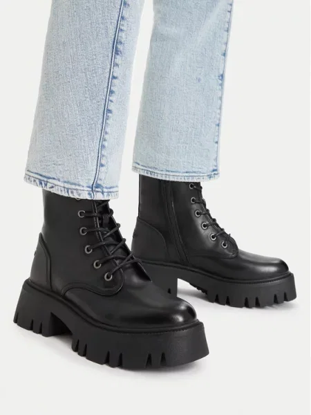 Guess Jeans Ορειβατικά παπούτσια μαύρο