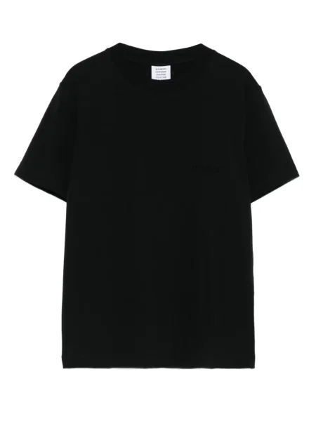 Krátké tričko Vetements s kulatým výstřihem černé