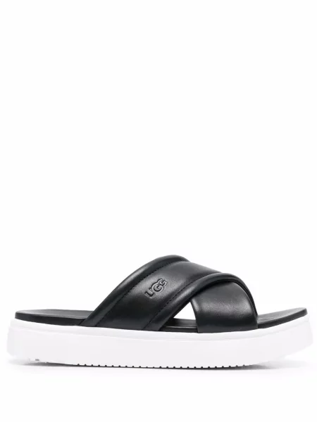 Sandale Ugg din piele cu bretele negru
