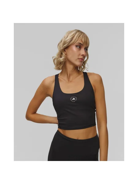 Top De Antrenament Pentru Femei Adidas By Stella Mccartney Yoga Crop negru