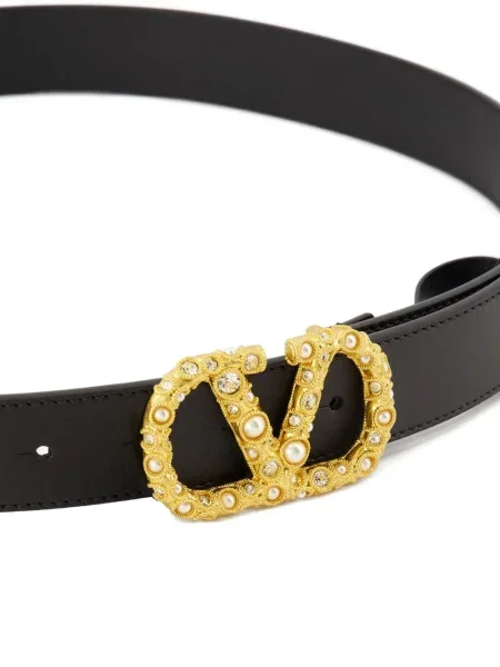 Curea Valentino Garavani din piele negru