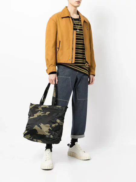 Geantă Porter-yoshida & Co. cu model camuflaj albastru
