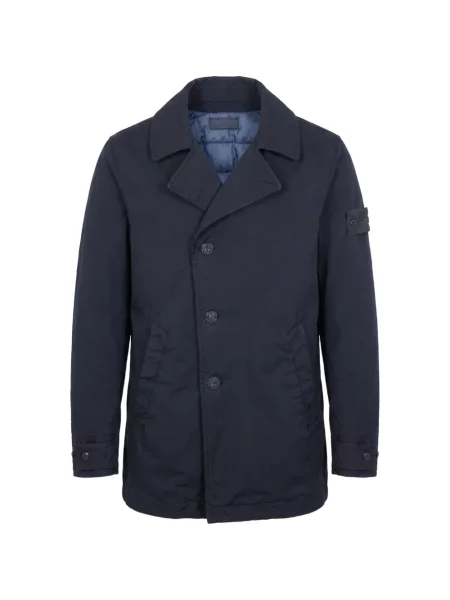 Palton Stone Island cu strasuri albastru