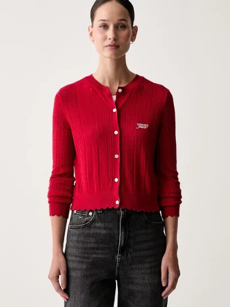 Tommy Jeans cardigan pentru femei cu vâscoză