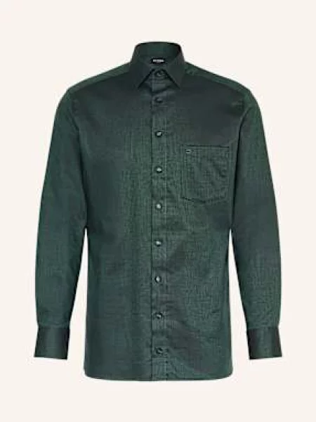 Koszula biznesowa o kroju Modern Fit z kołnierzykiem typu kent Olymp