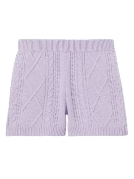 Pantaloni scurți Claudie Pierlot tricotate scurte violet