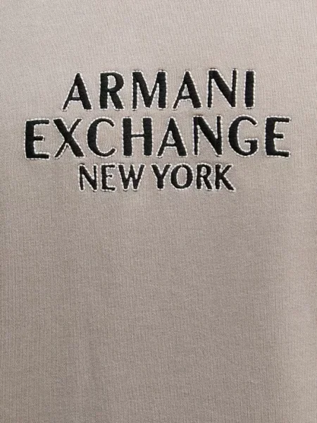 Hanorac Armani Exchange cu broderie gri