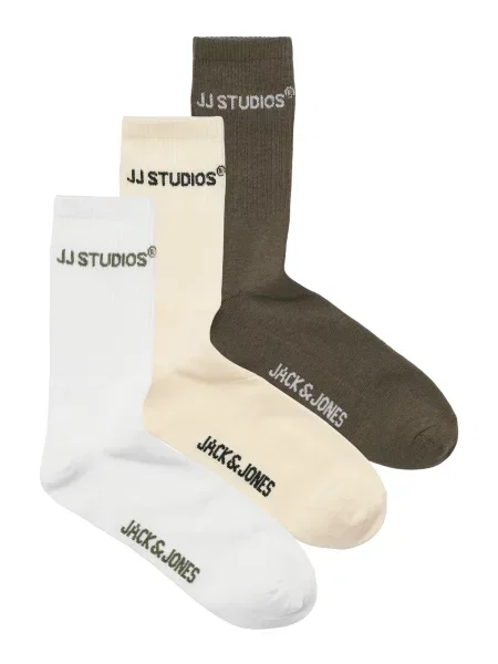 JACK & JONES Nogavice JACSOHO bež / rjava bela