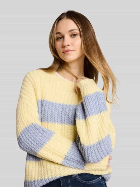 Sweter o kroju relaxed fit z mieszanki wełny Tom Tailor Denim