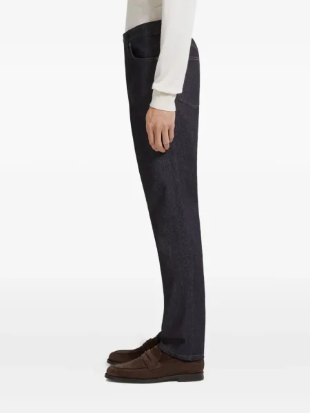 Дънки Zegna дизайн с пет джоба синьо