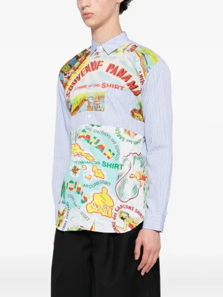 Prugasta košulja Comme Des Garçons Shirt plava