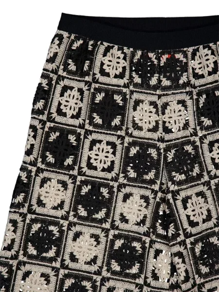 Pantaloni La Doublej tricotate negru