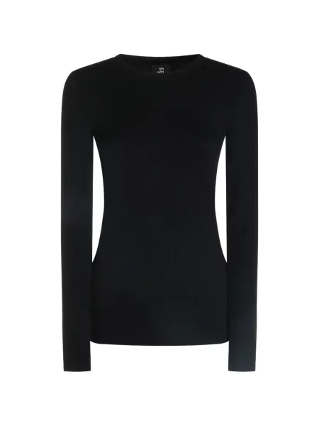 Lung tricou Thom Krom negru