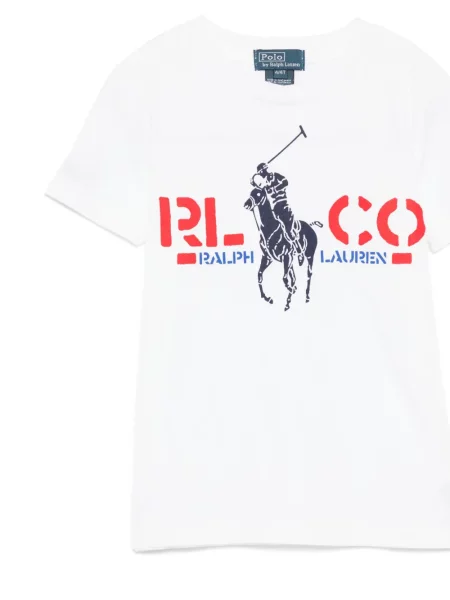 Koszulka polo dziecięca Polo Ralph Lauren biała