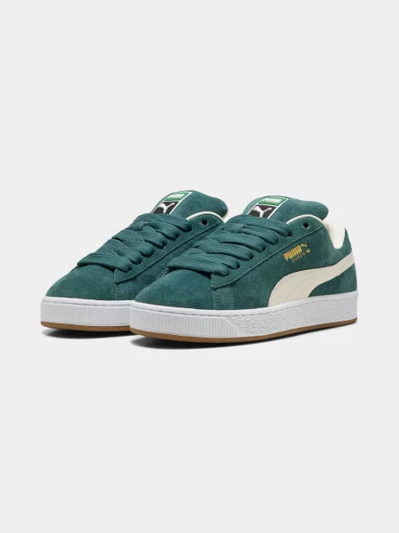 Замшевые кеды Puma зеленые
