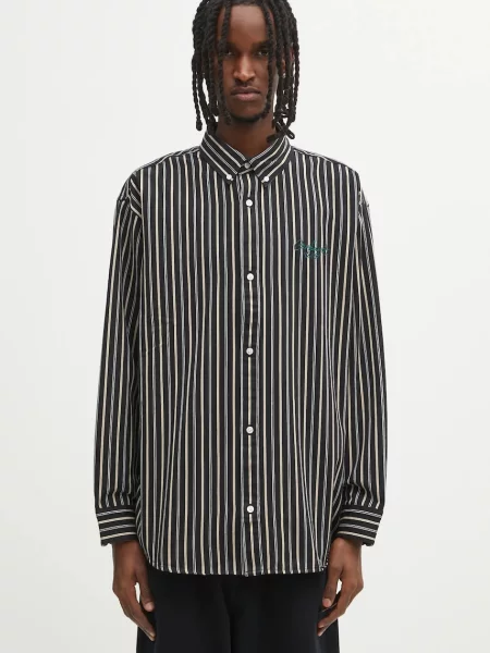 Πουκάμισο Carhartt WIP L/S Palance ανδρικό μαύρο