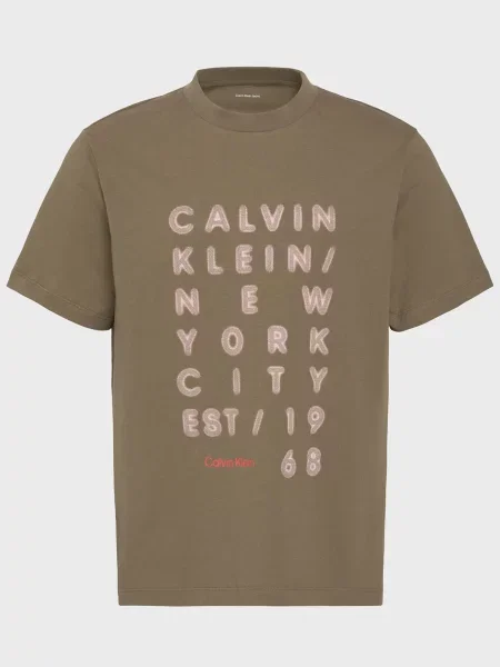 Футболка Calvin Klein Jeans коричнева