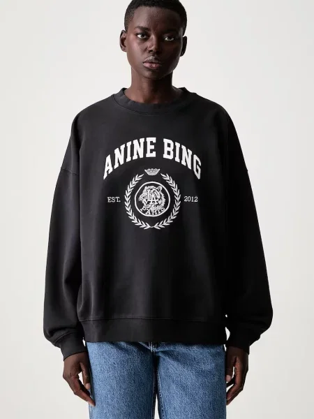 Anine Bing Hanorac Miles | Oversize fit negru