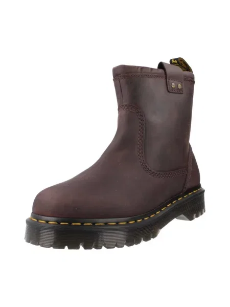 Botki Dr. Martens skórzane brązowe