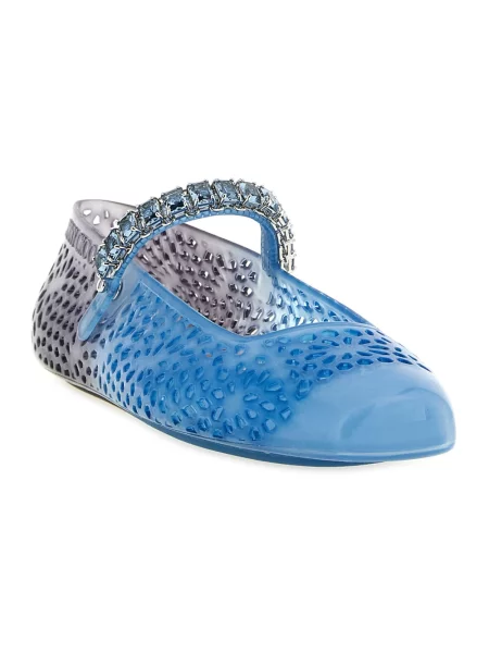 Balerinki Jimmy Choo niebieskie