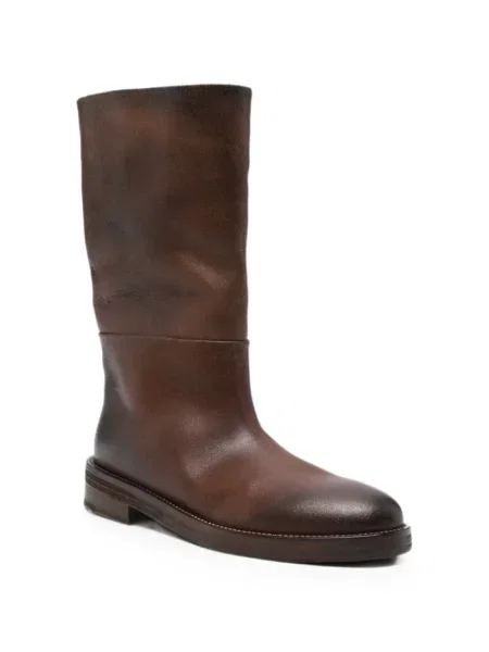 Botine Marsell din piele maro