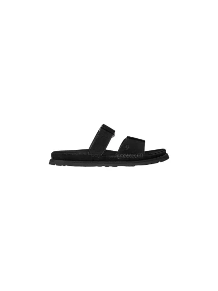 Klapki Ugg skórzane czarne