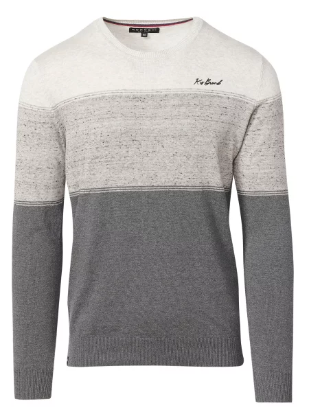 KOROSHI Pulover bej / gri închis / amestacat alb