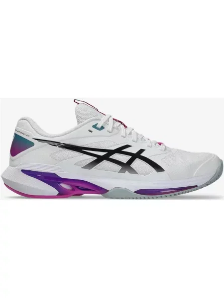 Buty do biegania asics Solution Speed FF 4 Clay czarny fioletowy 40 biały